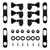 Hipshot Grip-Lock Open Gear 3+3 Tuner Upgrade Kit, Black