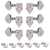 Kluson 3+3 Locking Revolution Series E-Mount Tuners, Nickel