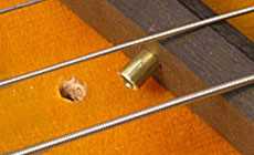 Hole for pickup lead