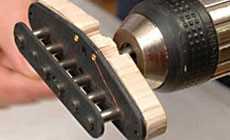 Homemade pickup winder mounting plate